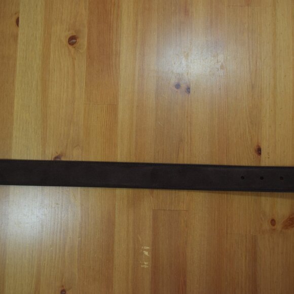 $1100 Brioni Men's Dark Brown Suede Belt Genuine Leather Handmade Italy 120 48 - Picture 12 of 16